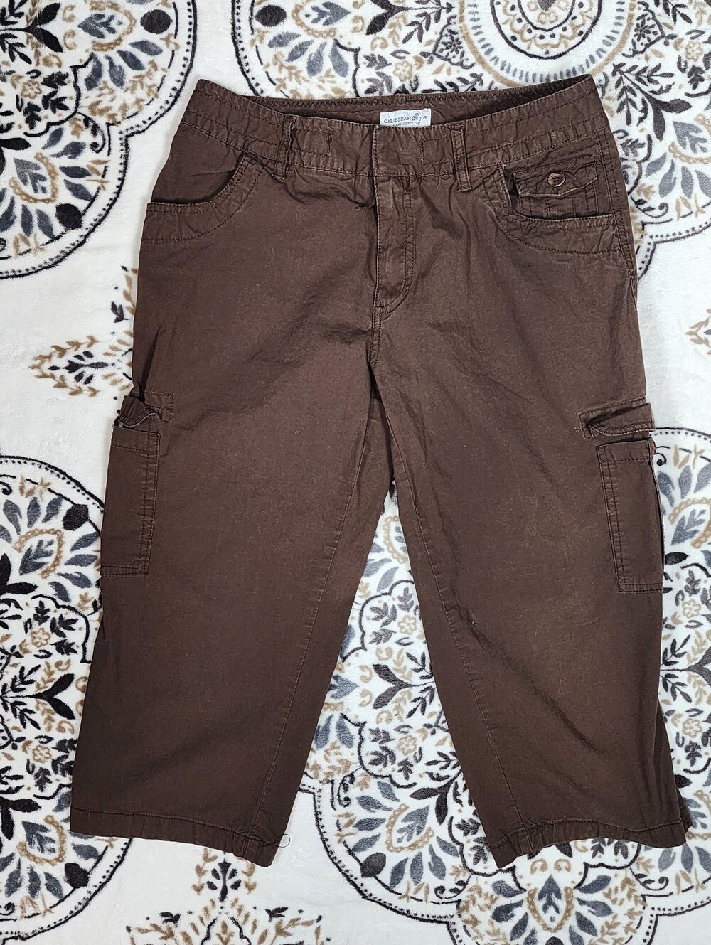 Caribbean Joe Brown Cargo Capris